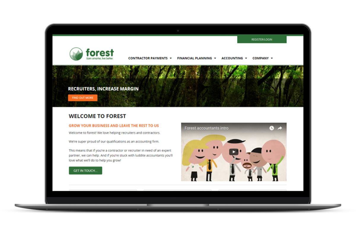 Website design example