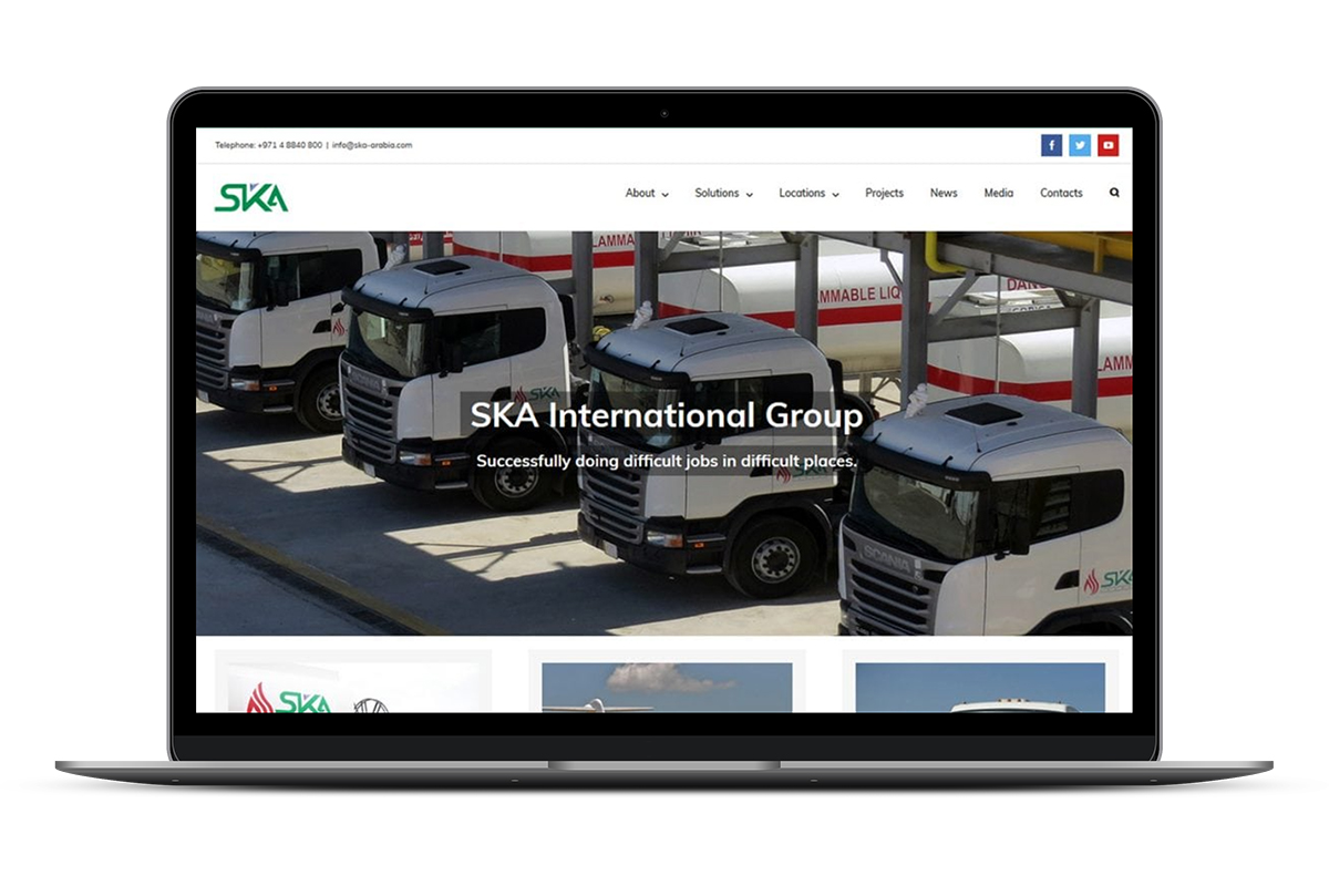 Website design example