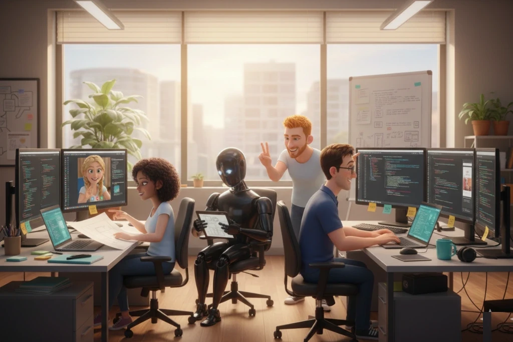 Web app development team at Crouch End Media